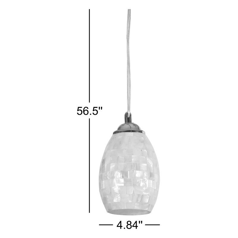 Mullins 1 - Light Single Pendant, White
