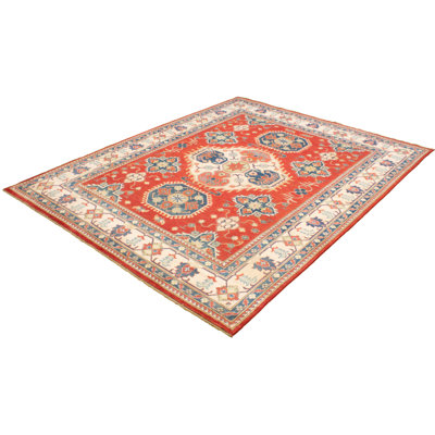 Qaiden One-of-a-Kind 8'10" X 11'5" 2010s Wool Area Rug in Red