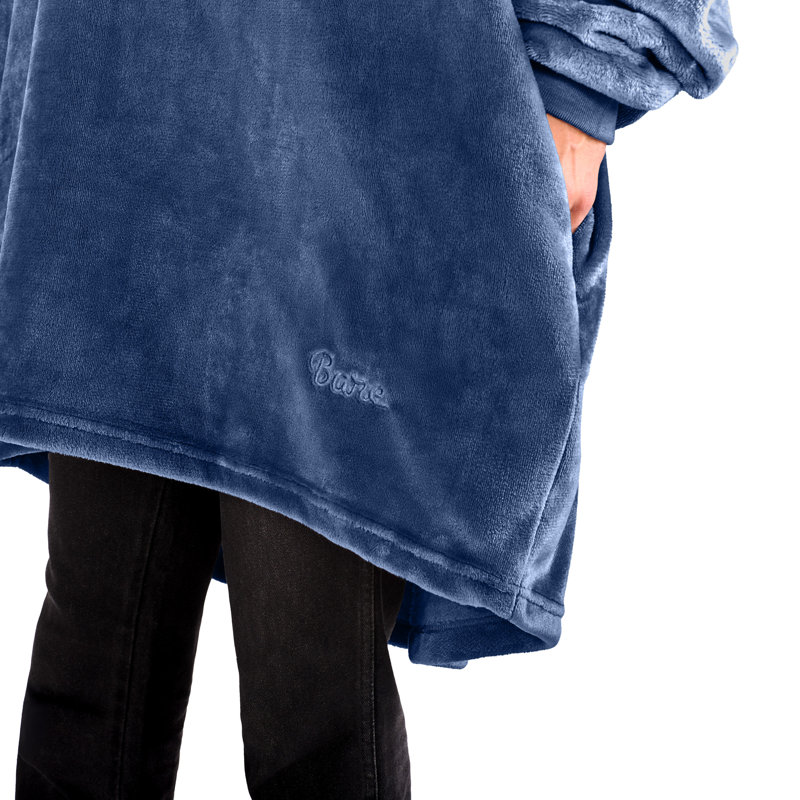 Couverture portable Bare Homey, Bleu très foncé, Adulte