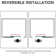 59"W x 60" H Single Sliding Frameless Tub Door with 5/16"(8mm) Clear Tempered Glass