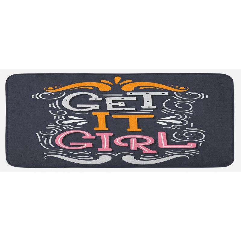 Tapis de cuisine Girl Slogan