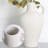 Ceramic White Vase With Handle For Home Decor-1883449685