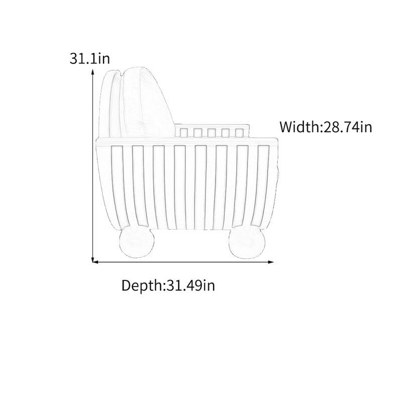 Fauteuil décontracté léger et luxueux, Velours vert