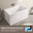 47‘’ Freestanding Soaking Acrylic Bathtub