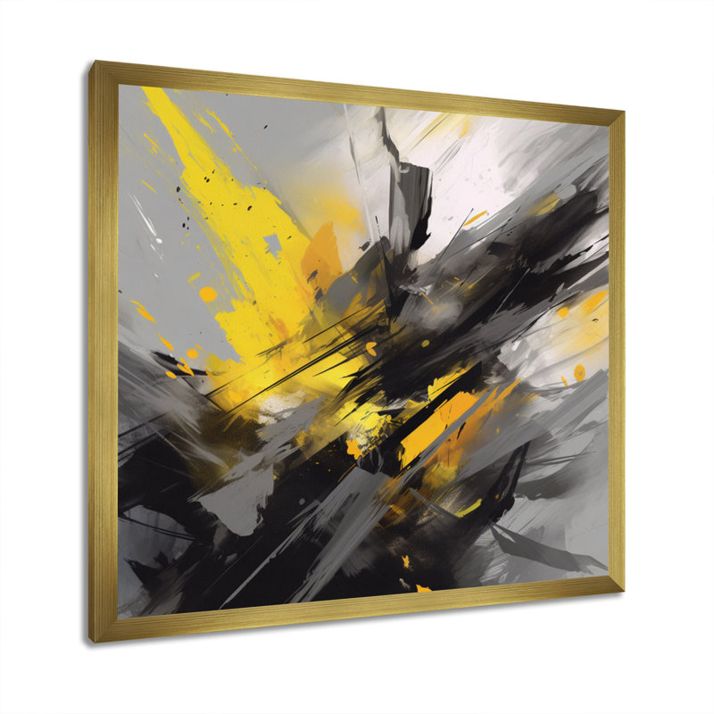 Vibrant Swirls II - reproduction sur toile, H 36 po x l 36 po x P 1,5 po, Cadre flottant doré