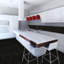12" x 12" Polished Granite Tile Trim in Galaxy Black