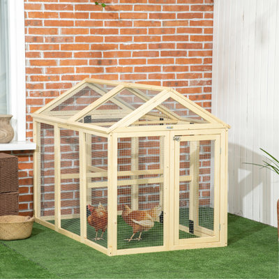 Grand poulailler en bois, pour 1 à 3 poulets, ferme extérieure, conception combinable, avec perchoirs et portes, peinture de revêtement