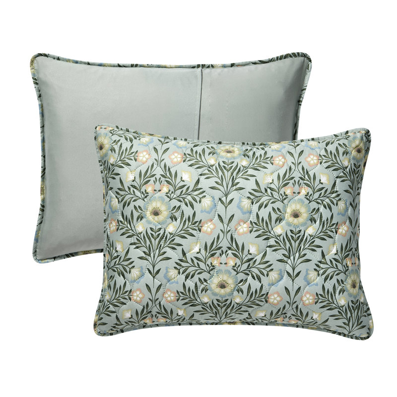VCNY Home Mason Green 3-Piece Floral Quilt Set, Full/Queen, Full/ Queen