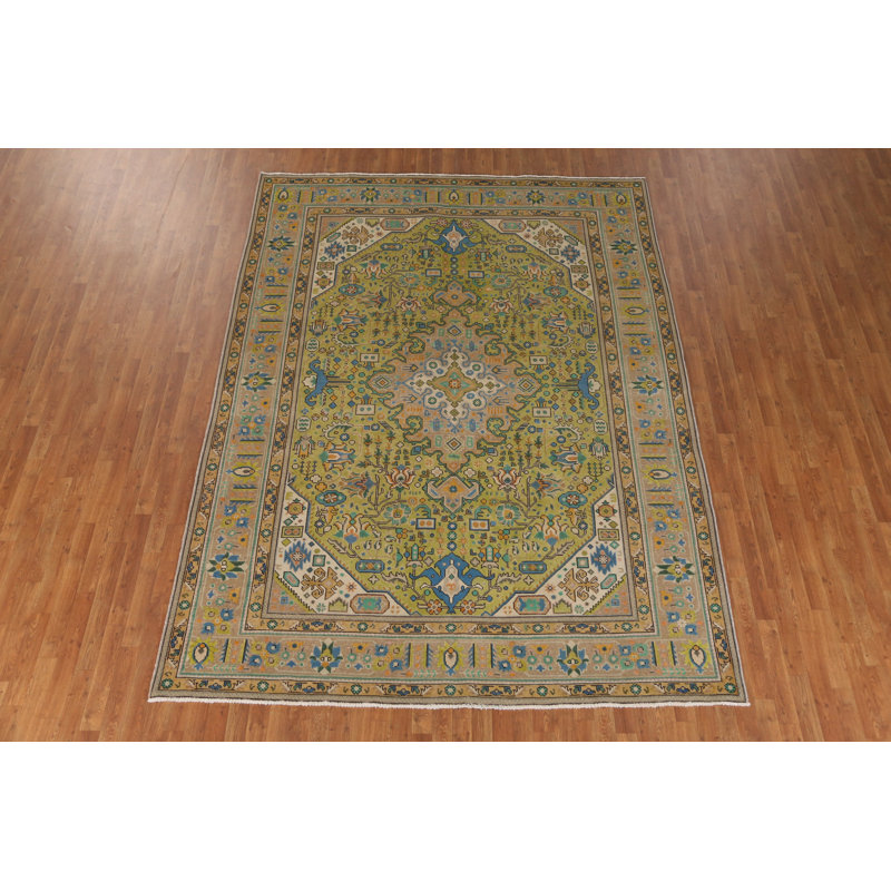 Tapis traditionnel géométrique rétro 8 x 11