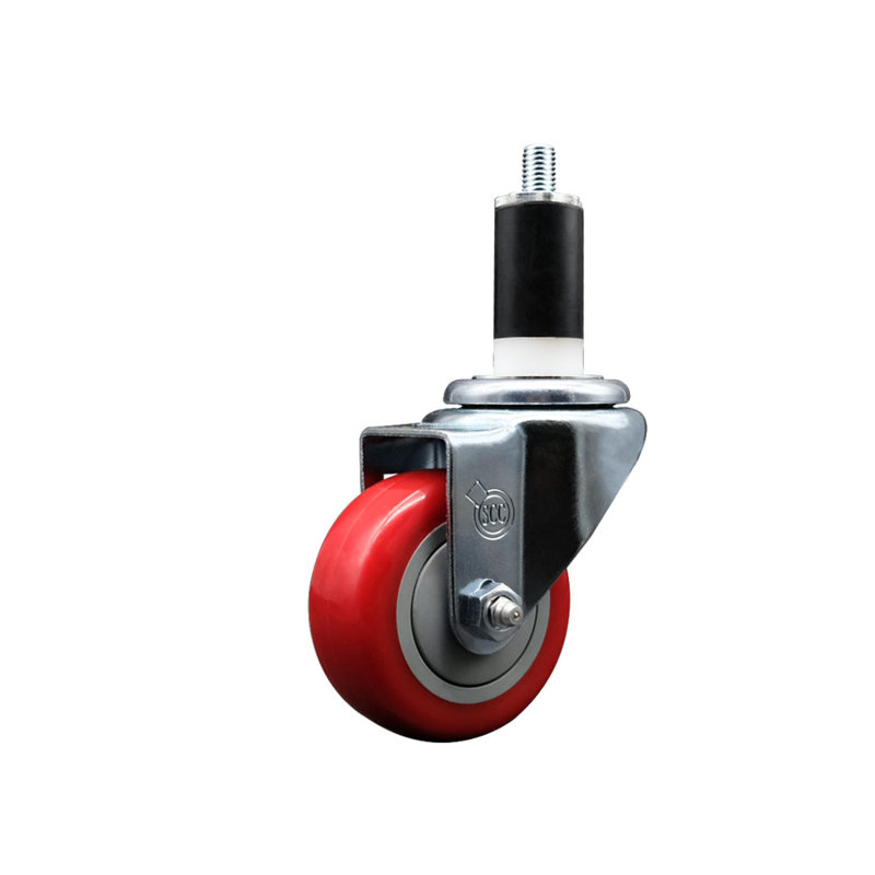 Roulettes pivotantes extensibles en poly 3 po