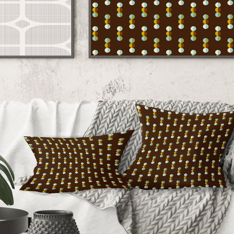 Coussin Geometric Mod Dots - Mid-Century Modern
