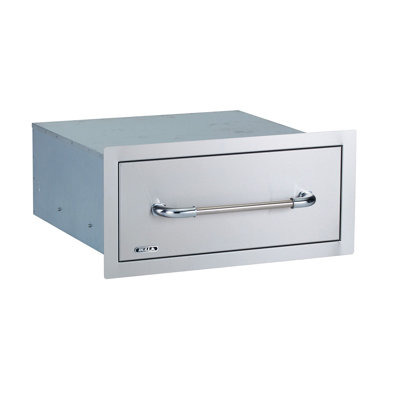 Bull Outdoor Products Large Single Stainless Steel Storage Drawer