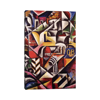 Cubist Cityscape, 1914 by Lyubov Popova - Wrapped Canvas Painting