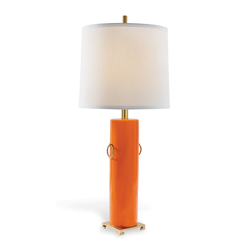Beverly Lucite Lamp, Orange