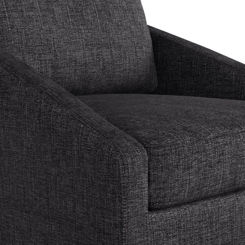 Narducci Swivel Accent Chair, Black