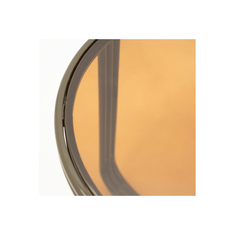 Table de bout Groovy, Brun