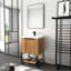 Meuble-lavabo simple avec plateau en bois 23,63 po Goneril
