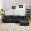 Canapé 3 + 1 places en chenille-2082876463