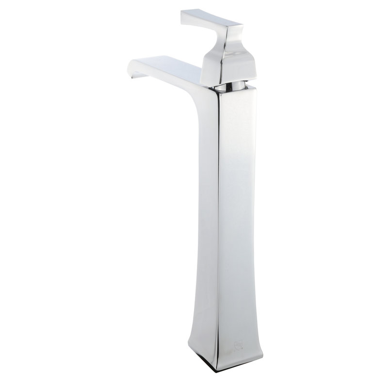 Robinet de salle de bain arqué, Chrome