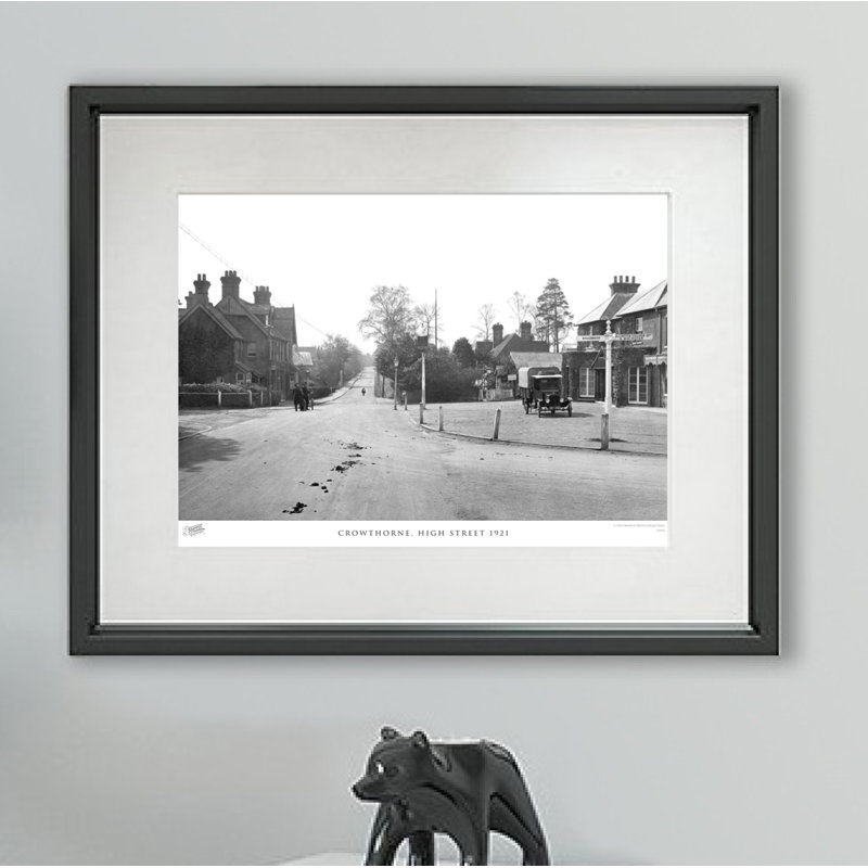 Crowthorne, High Street 1921 - Single Picture Frame Print, 28cm H X 36cm W x 2cm D