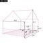 Lit double pleine grandeur en métal rose - cadre de lit pour adolescent-1691116039-1691116038