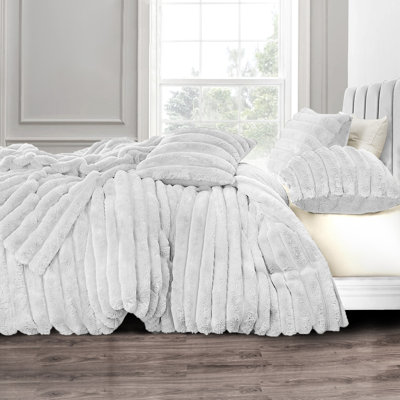 Polyester Solid Colour Duvet Cover Set