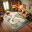 Machine Printed 152cm X 76cm Area Rug