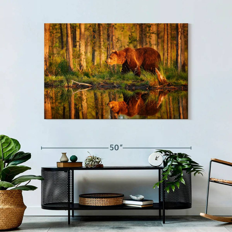 Brampt Wild Forest Bear, 32" H x 48" W