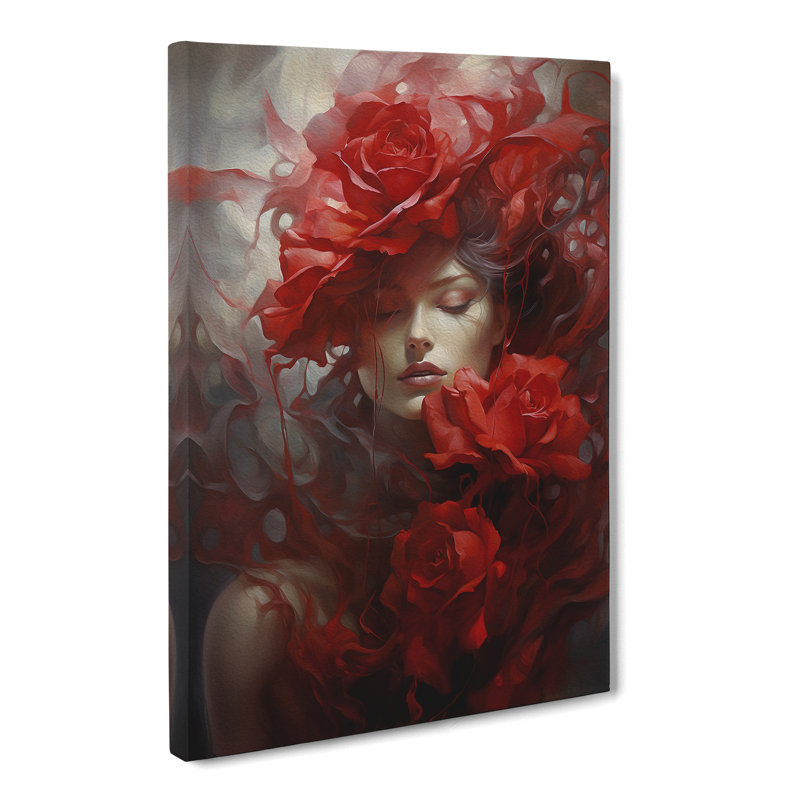 Rose Symbolism - No Frame Print, 76cm H x 50cm W x 3cm D