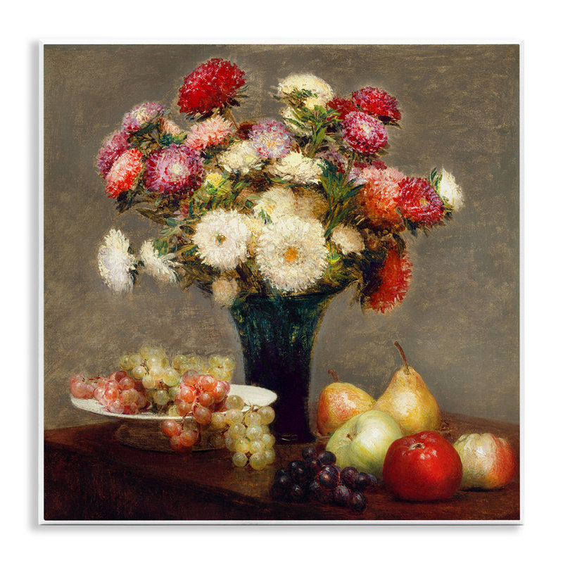 «Fruit & Asters Still Life», plaque murale par CAD Designs