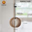 Luminaire suspendu industriel en bois rétro style industriel boho