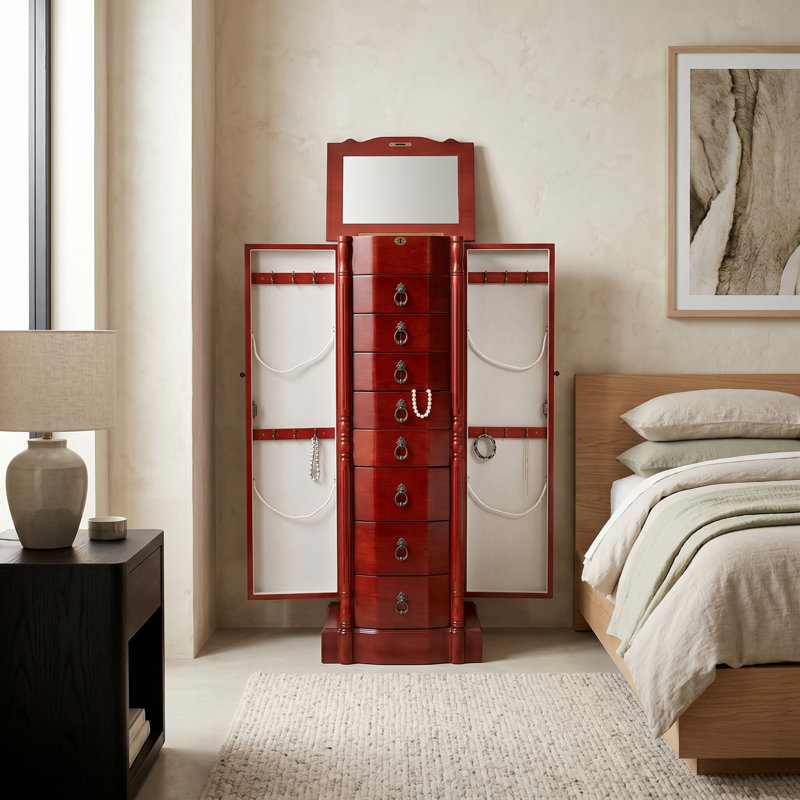 Armoire à bijoux Kennell, Cerise