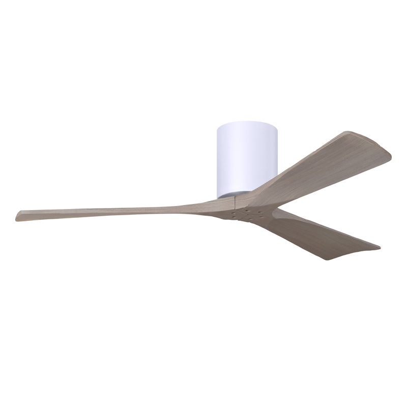 Irene Ceiling Fan, 52", Gray Ash Tone, Gloss White