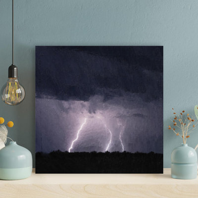 " Lightning Strike On The Sky " Painting Print