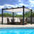 Veikous Outdoor Retractable Aluminum Pergola with Canopy-86626962-86626959
