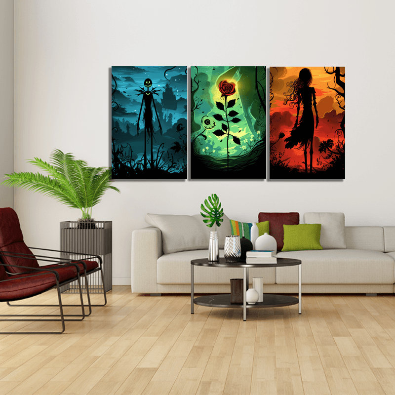 art mural d'Halloween, H 20 po x l 30 po