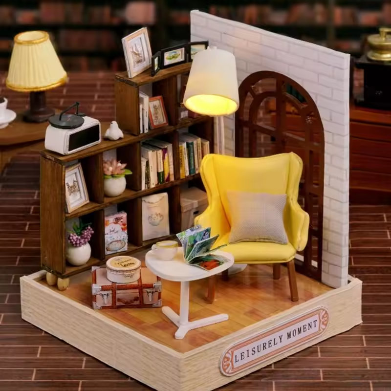 Ensemble de maison de poupée Leisurely Moment - Miniature Wizardi