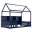 Lit pour enfant avec éclairage à DEL avec rangement intégré, lit simple bleu marine-2130295209