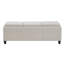 Banc de rangement à couvercle rabattable Alyani