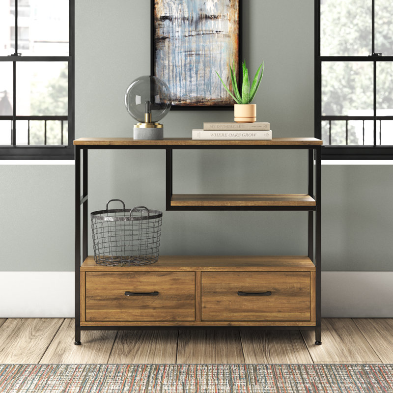 Iglesias 39.3'' Console Table, Light Brown