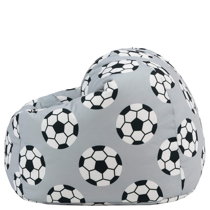 Kids Rainbow Print Classic Bean Bag, Football