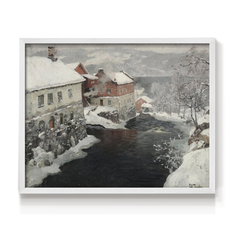 Paysages rétro-CCxxv-reproduction encadrée, H 8 po x l 10 po, Blanc