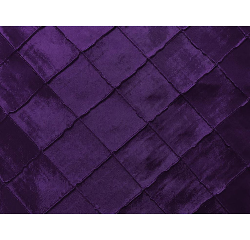 Cantonnière sur mesure Pintuck, L 144 po x L 9 po, Prune