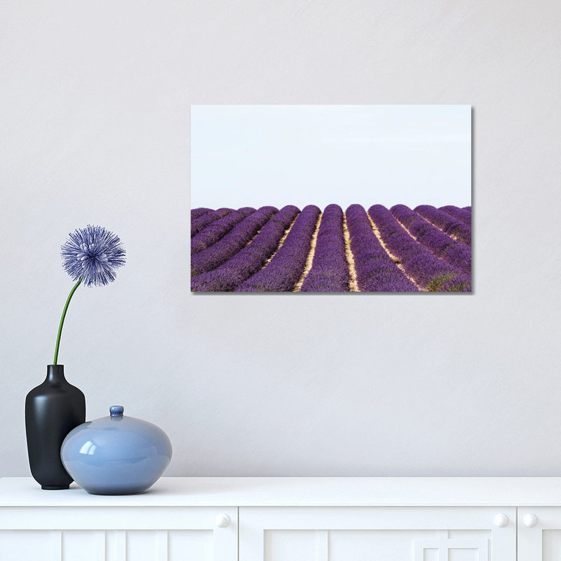 France Provence Lavande Field Pair I - Wrapped Canvas Print, 30.48 cm H x 45.72 cm W