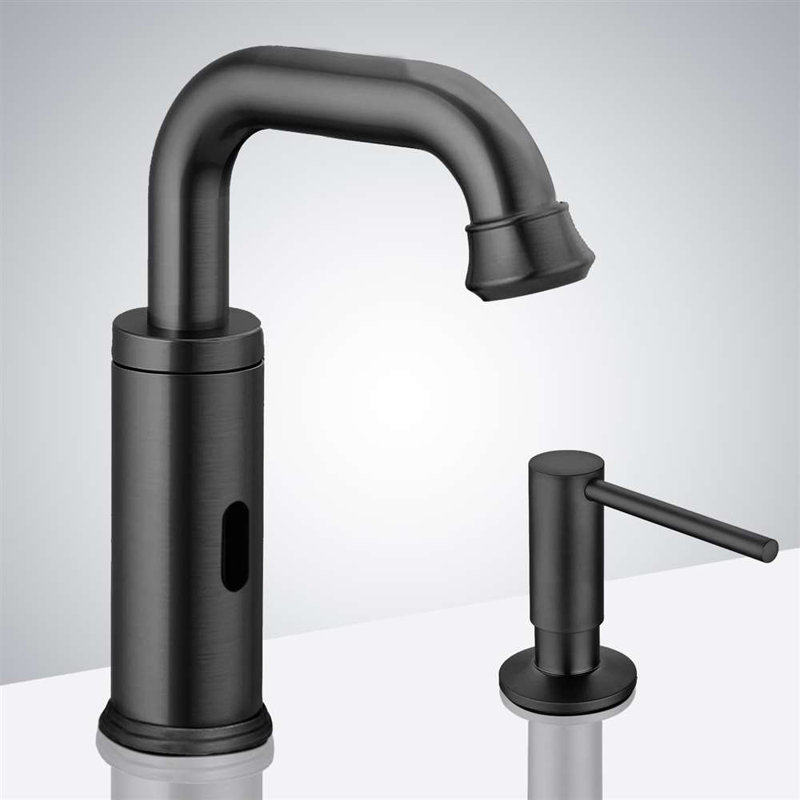 Robinet automatique bronze huilé élégant, durable et efficace pour les endroits très passants