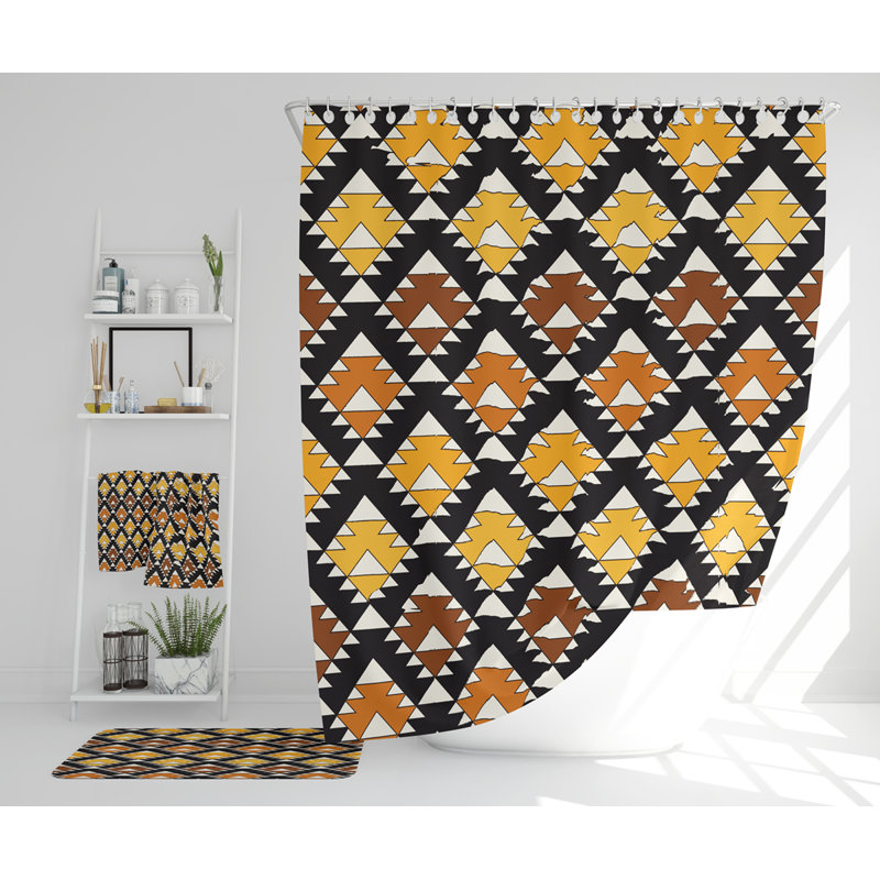 Naylah Polyester Shower Curtain Set