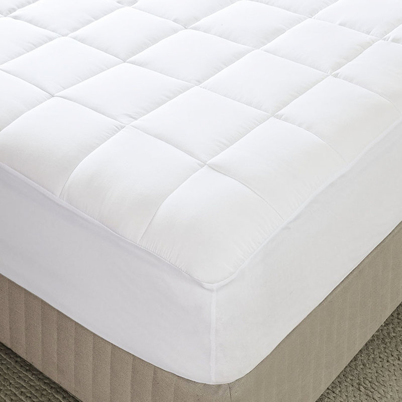 Protecteur de couvre-matelas confortable et protecteur - 3 m de microfibre, antitaches, convient aux matelas de 18 po lavables et absorbant les microfibres, jusqu'à matelas