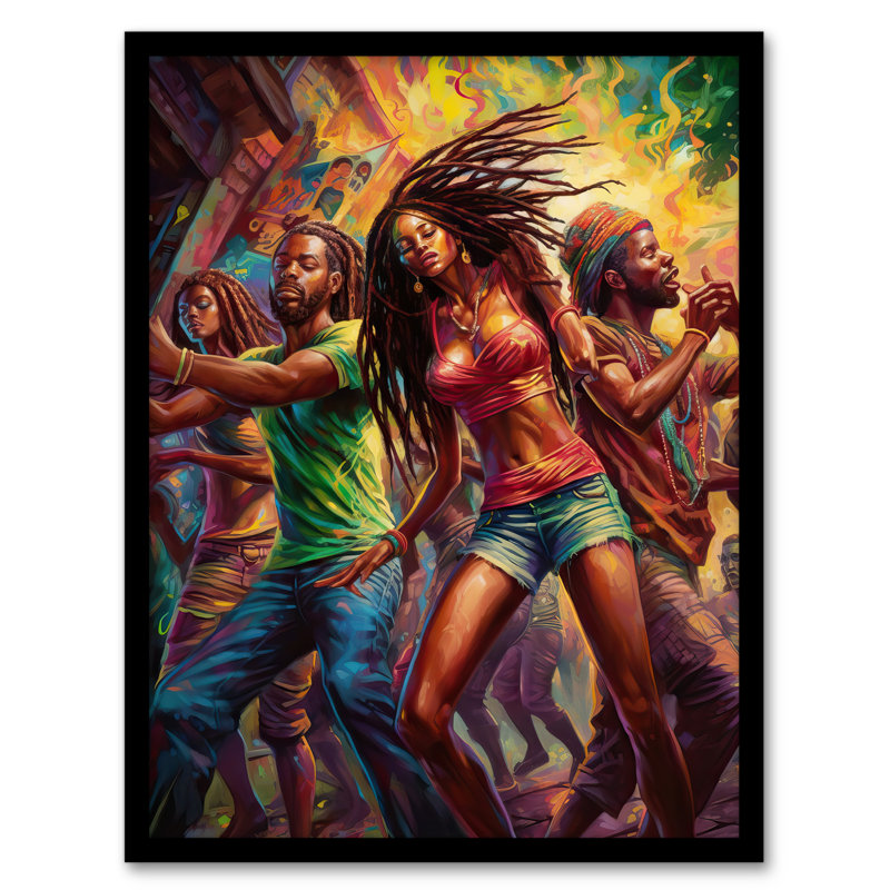 Alazar Reggaeton Latin Street Dance Reggae Music Dance Hall - Single Picture Frame Print