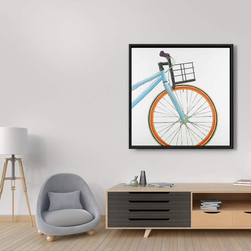 " Orange And Blue Bike "