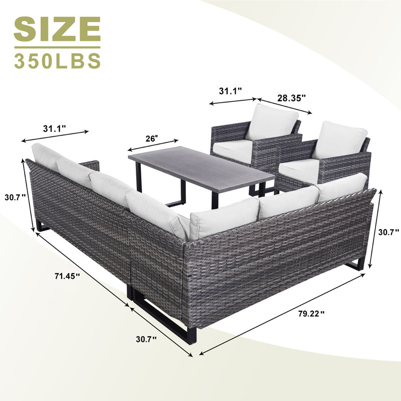 Nazime Karlshamn 4 Piece Sectional Seating Group with Cushions